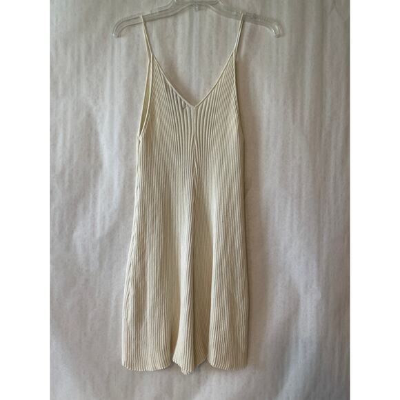 Free People Beach Nola Sweater Romper Gardenia Cream Color Large Womens - Picture 4 of 8